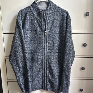 Globe Men's Charcoal Zip-Up Sweater